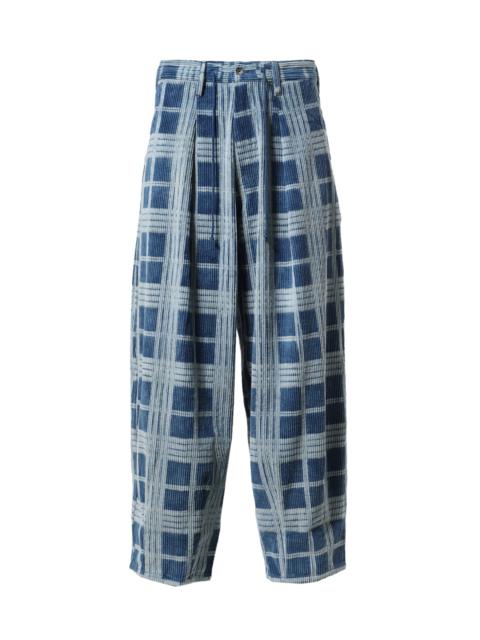 Story mfg. LUSH PANTS / INDIGO CHECK CORDUROY