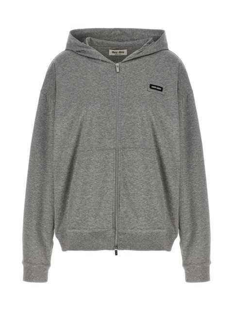 Miu Miu Logo Hoodie