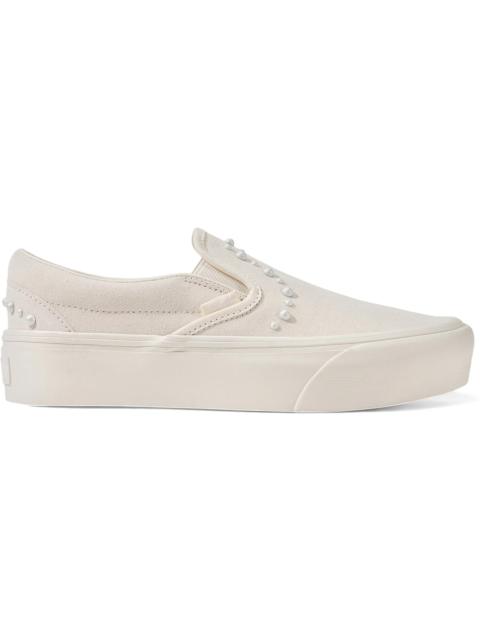 Vans Classic Slip-On Platform Pearl Pack Marshmallow White