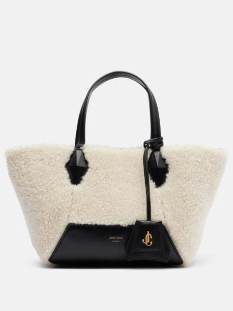 JIMMY CHOO Diamond Small shearling tote bag