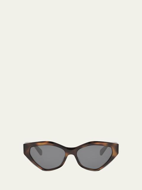 CELINE Triomphe Acetate Cat-Eye Sunglasses
