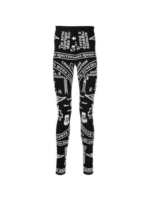 KTZ church print leggings