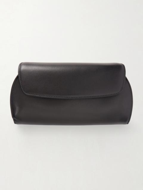 The Row Curved Leather Clutch