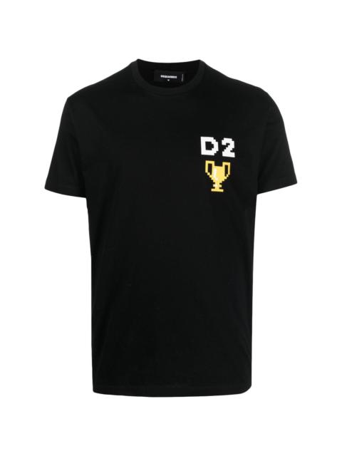DSQUARED2 pixel-print short-sleeve T-shirt