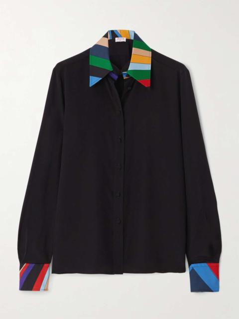 PUCCI Printed silk-crepe shirt