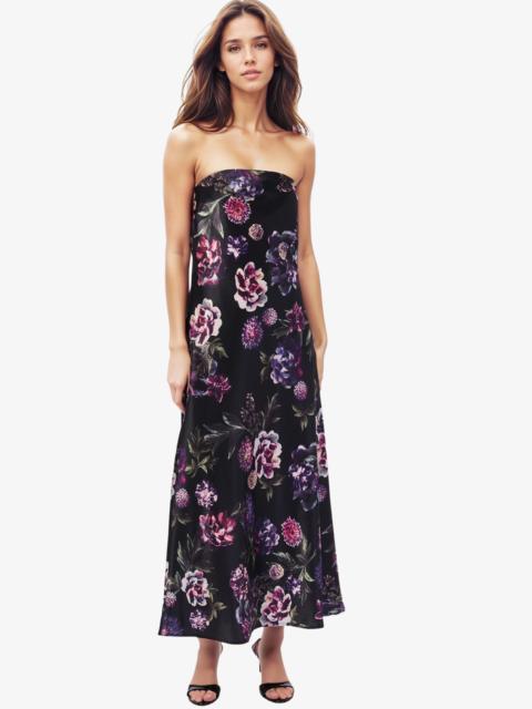 CAMI NYC NOELLE STRAPLESS DRESS DARK & STORMY