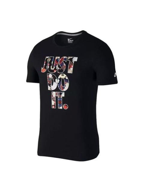 Nike Nike Sportswear JDI 인쇄 짧은 소매 검정 AH9200-010