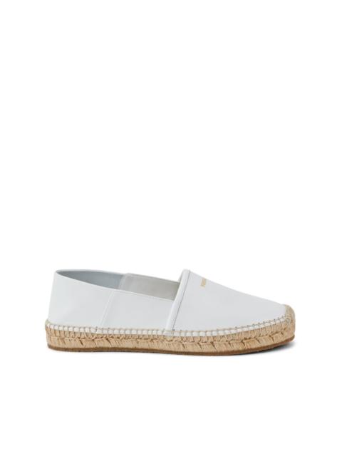 FERRAGAMO logo-print leather espadrilles