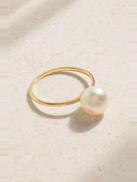 MATEO Pearl Dot 14-karat gold pearl ring