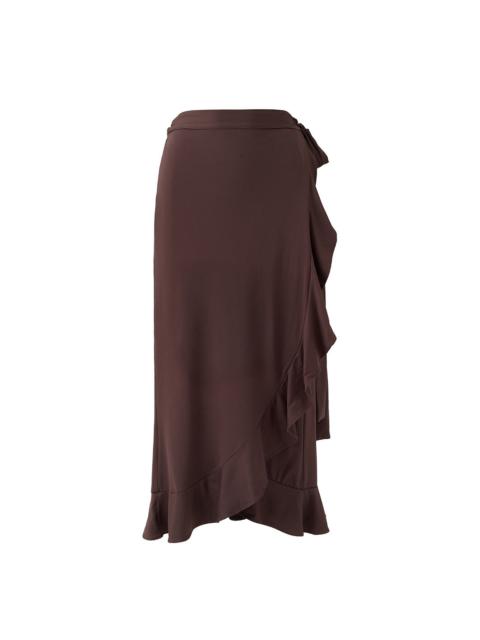 MELISSA ODABASH CASSIDY BROWN SKIRT