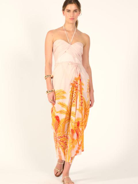 Poupette St Barth Long Dress Collina - Yellow Palmrott