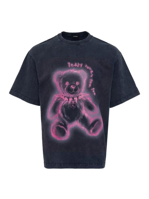 We11done Navy Teddy T-Shirt