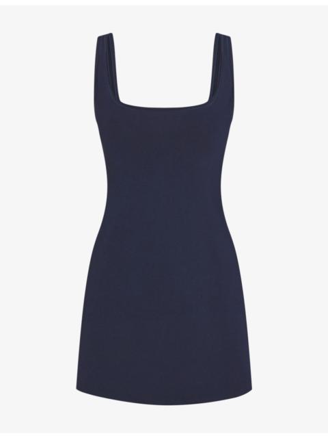 SKIMS Scoop-Neckline Cotton-Jersey Mini Dress