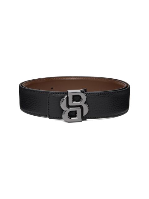 BOSS Black & Brown Double-B Monogram Reversible Belt
