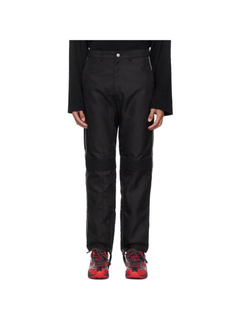 Kanghyuk Black Lock Stitched Trousers