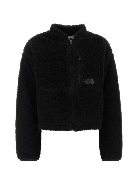 The North Face teddy-texture zip-up jacket