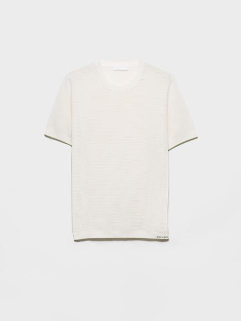 Prada Silk and cotton crew-neck sweater
