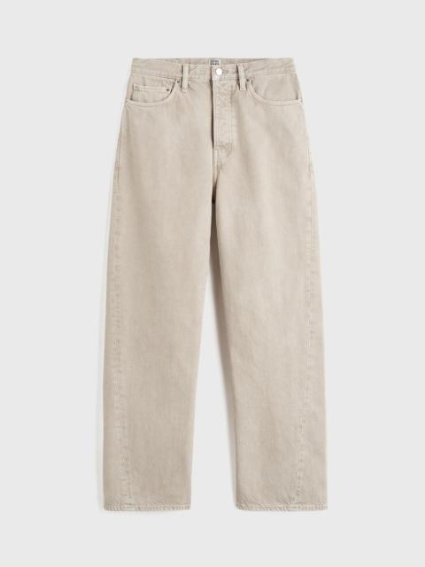 Totême Twisted seam denim full length smoke grey