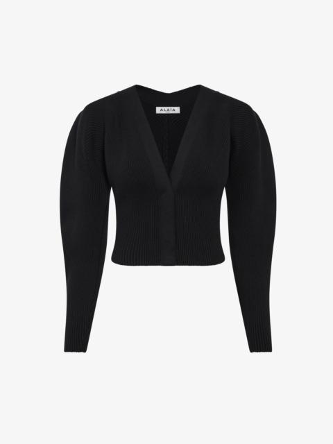 Alaïa RIB KNIT CARDIGAN