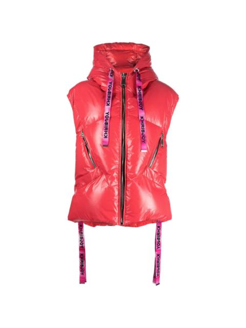 Khrisjoy Puff Iconic hooded quilted gilet