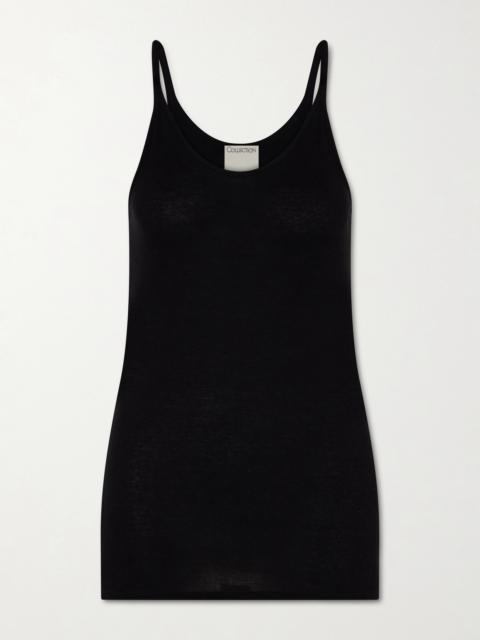 Calvin Klein Collection Alicia Cotton-blend Jersey Tank Top