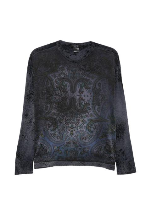 Avant Toi paisley-print sweater