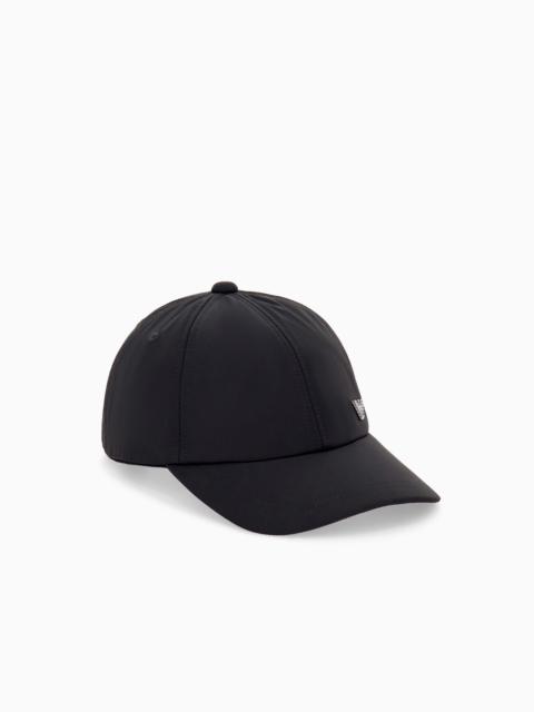 EMPORIO ARMANI SIX-PANEL BASEBALL CAP WITH COTTON LINING AND CURVED BRIM