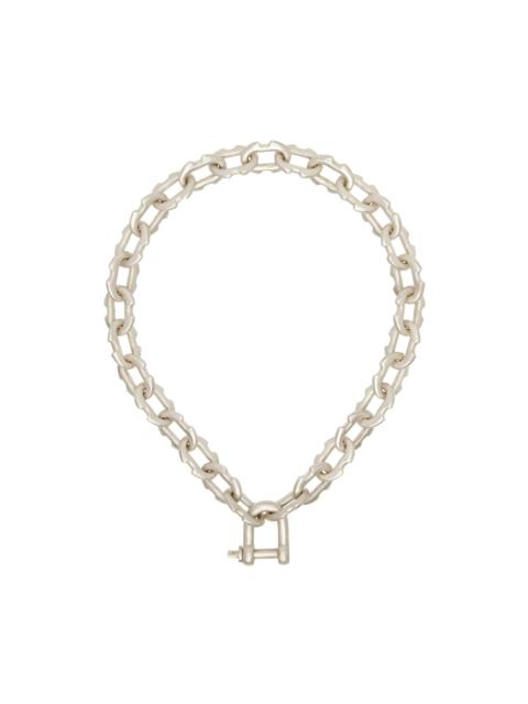 Parts of Four Silver Extra Small Deco Link Choker