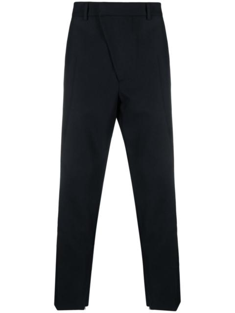 424 asymmetric button-fastening wide-leg trousers