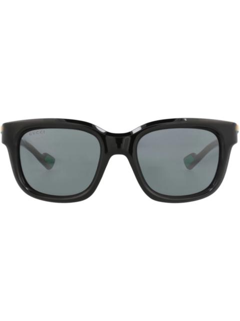GUCCI Gucci Square-Frame Injection Sunglasses Black Black Grey (GG1621S-30014935-001)