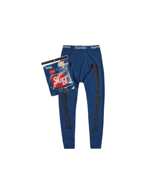 Supreme Supreme Hanes Bones Thermal Pant (1 Pack) Blue