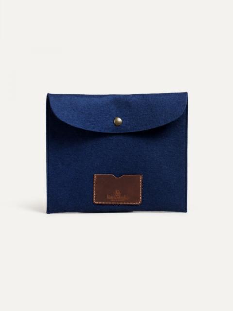 Bleu de Chauffe MIKY IPAD SLEEVE  -  BLUE FELT