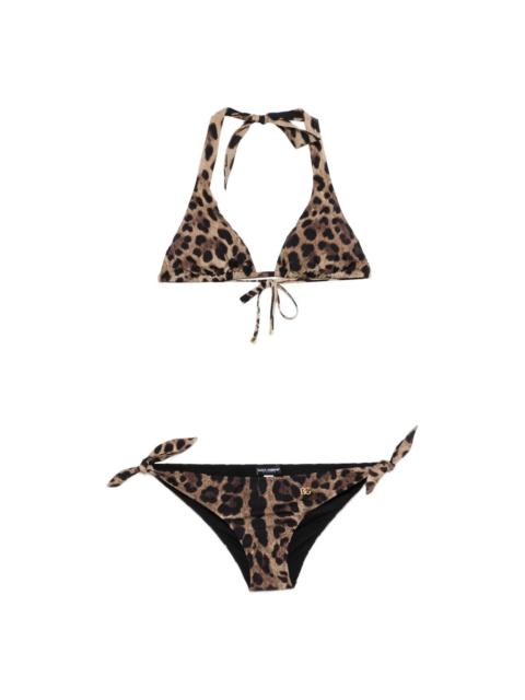 Dolce & Gabbana LEO PRINT BIKINI SET