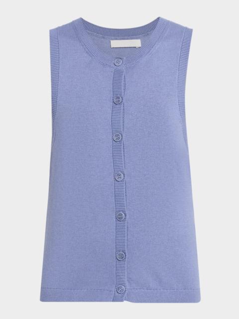 SABLYN Mia Button-Front Knit Tank Top