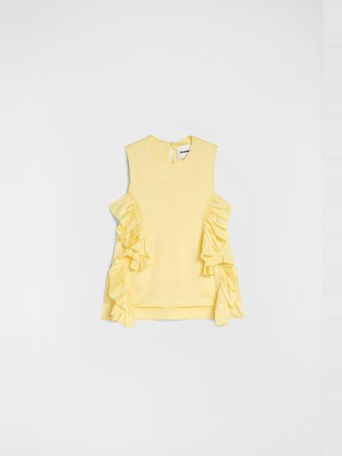 Jil Sander Fluid Viscose Ruffle Top