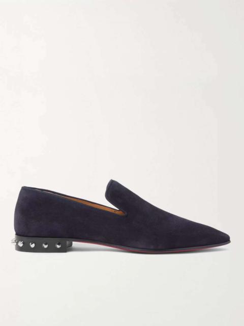 Spiked Suede Loafers