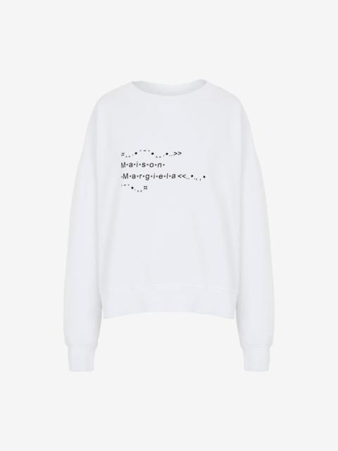 Maison Margiela Font generator sweatshirt