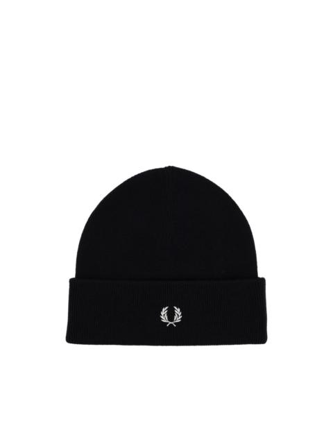 Fred Perry logo beanie
