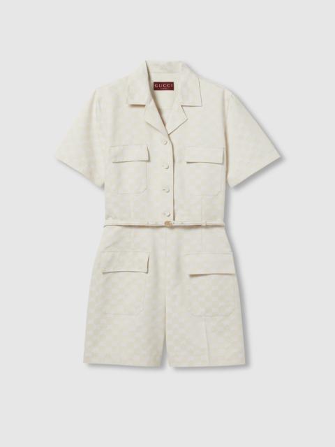 GUCCI GG cotton gabardine jumpsuit