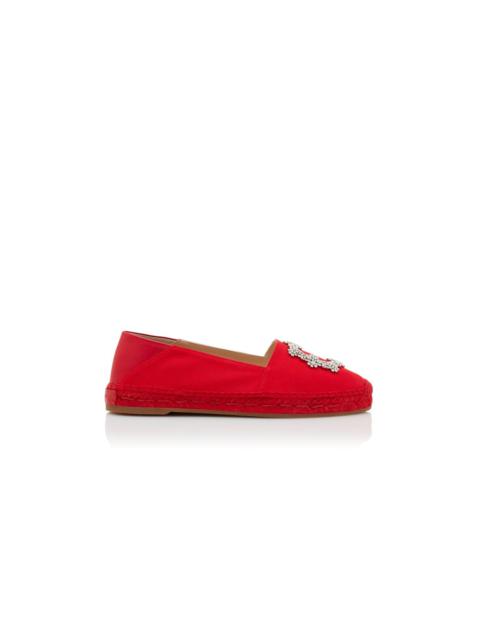 Red Cotton Espadrilles