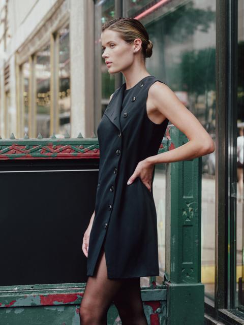 525 america 525 X DL10C: Mott Button-Front Mini Dress
