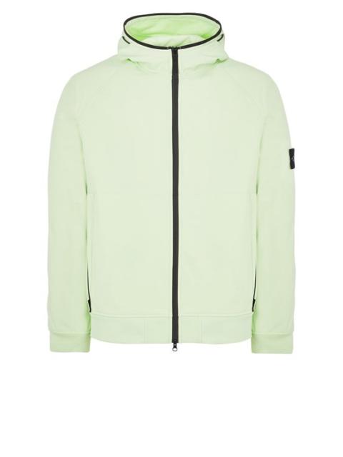Stone Island 40927 LIGHT SOFT SHELL-R_e.dye® TECHNOLOGY IN RECYCLED POLYESTER LIGHT GREEN