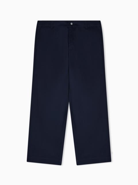 EMPORIO ARMANI ASV organic gabardine chinos
