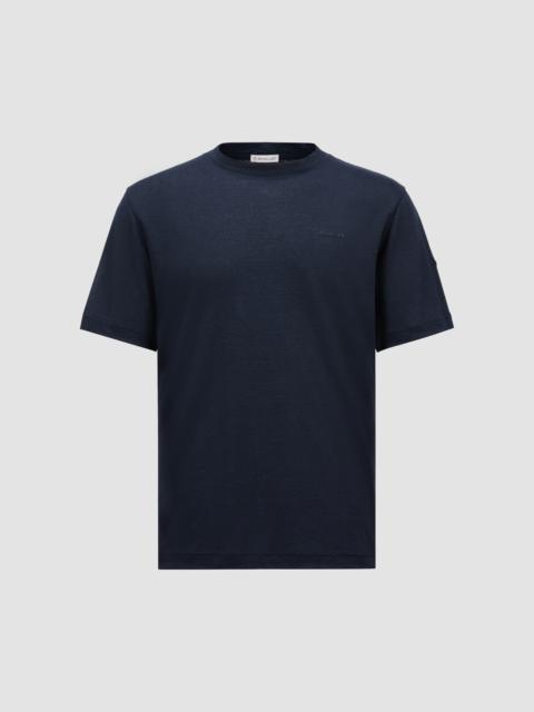 Moncler Logo Linen T-Shirt