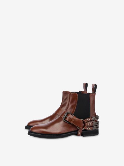 Moschino FRYE MINI LETTERING CALFSKIN BEATLES