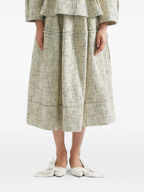 Erdem ruffled midi skirt