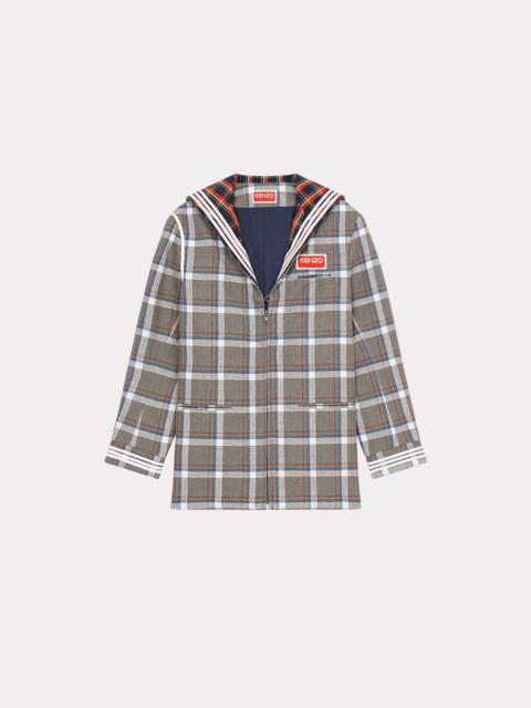 KENZO Checked linen jacket