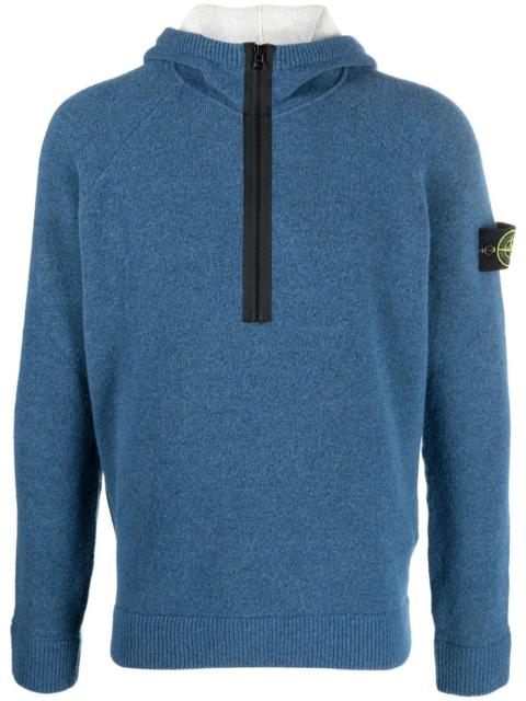 Stone Island logo-patch hoodie