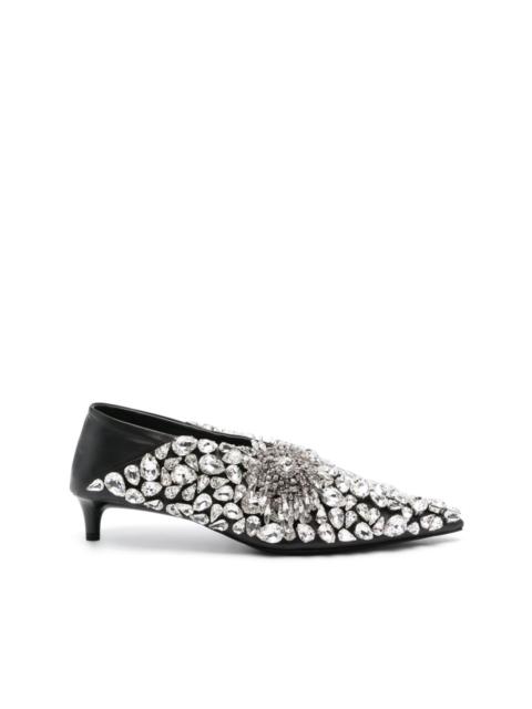 40mm crystal-embellished pumps