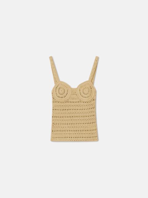 Nanushka Crochet-Knit Top